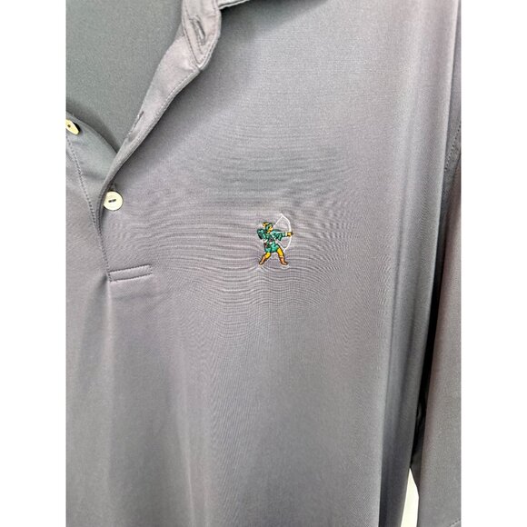 Peter Millar Summer Comfort Gray Golf Polo Shirt - Size M - Picture 6 of 6